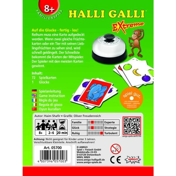 Amigo Halli Galli Extreme, Kartenspiel 2 Amigo Halli Galli Extreme, Kartenspiel – Bild 2