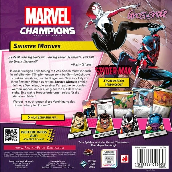 Asmodee Marvel Champions: Das Kartenspiel - Sinister Motives 3 Asmodee Marvel Champions: Das Kartenspiel - Sinister Motives – Bild 3