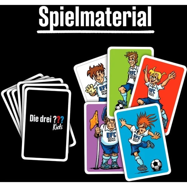 KOSMOS Die Drei ??? Kids - Fußball-Alarm, Kartenspiel 2 KOSMOS Die Drei ??? Kids - Fußball-Alarm, Kartenspiel – Bild 2