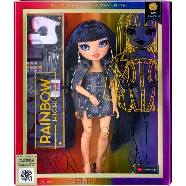MGA Entertainment Rainbow High S23 Blue Fashion Doll - Kim Nguyen, Puppe 1 MGA Entertainment Rainbow High S23 Blue Fashion Doll - Kim Nguyen, Puppe