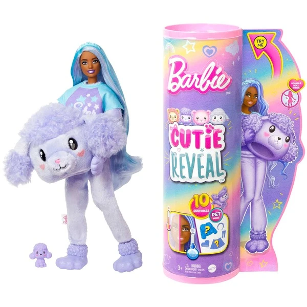 Mattel Barbie Cutie Reveal Cozy Cute Serie - Pudel, Puppe 1 Mattel Barbie Cutie Reveal Cozy Cute Serie - Pudel, Puppe