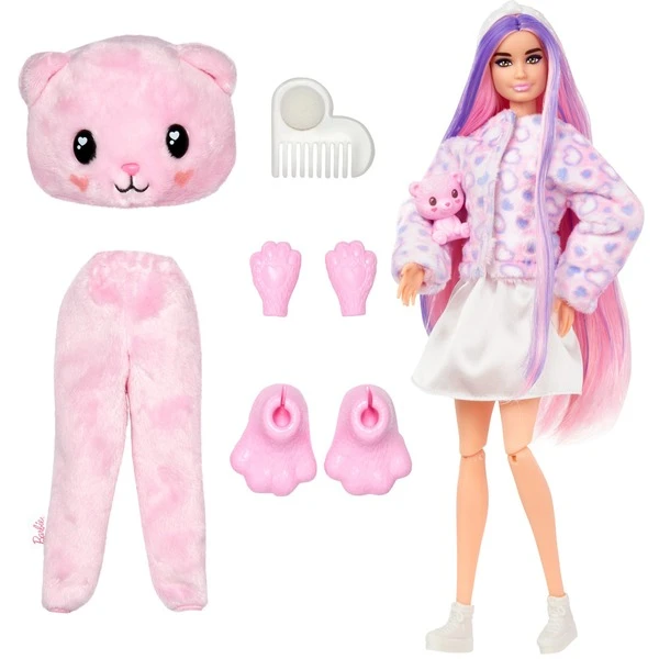 Mattel Barbie Cutie Reveal Cozy Cute Serie - Teddybär, Puppe 1 Mattel Barbie Cutie Reveal Cozy Cute Serie - Teddybär, Puppe