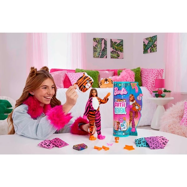 Mattel Barbie Cutie Reveal Dschungel Serie - Tiger, Puppe 8 Mattel Barbie Cutie Reveal Dschungel Serie - Tiger, Puppe – Bild 8