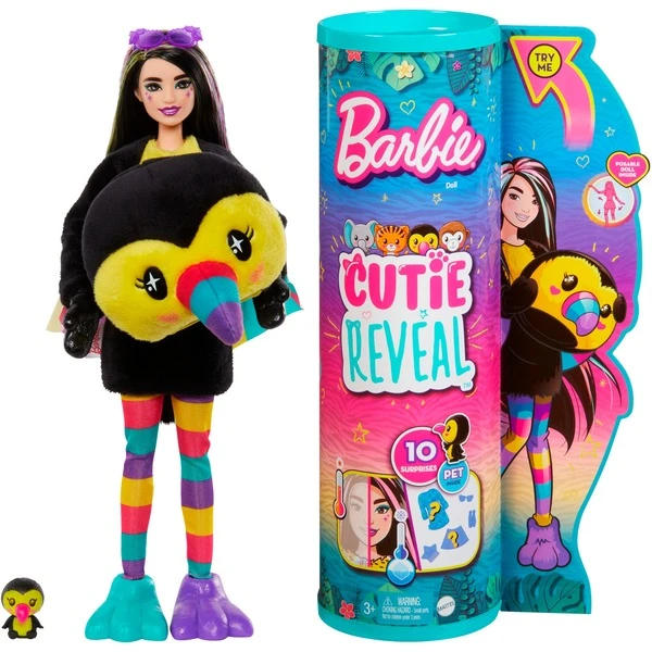 Mattel Barbie Cutie Reveal Dschungel Serie - Tukan, Puppe 1 Mattel Barbie Cutie Reveal Dschungel Serie - Tukan, Puppe