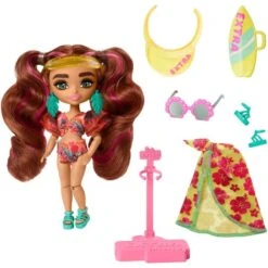 Mattel Barbie Extra Fly Mini-Puppe - Strandmode