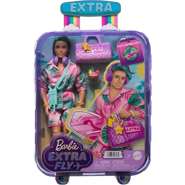 Mattel Barbie Extra Fly - Ken-Puppe Mit Strandmode 5 Mattel Barbie Extra Fly - Ken-Puppe Mit Strandmode – Bild 5