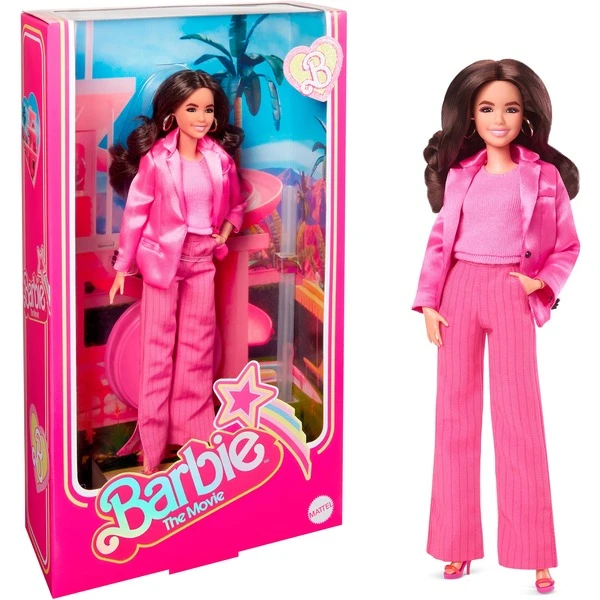 Mattel Barbie Signature The Movie - America Ferrera Als Gloria Puppe Zum Film Im Dreiteiligen Hosenanzug In Pink, Spielfigur 1 Mattel Barbie Signature The Movie - America Ferrera Als Gloria Puppe Zum Film Im Dreiteiligen Hosenanzug In Pink, Spielfigur