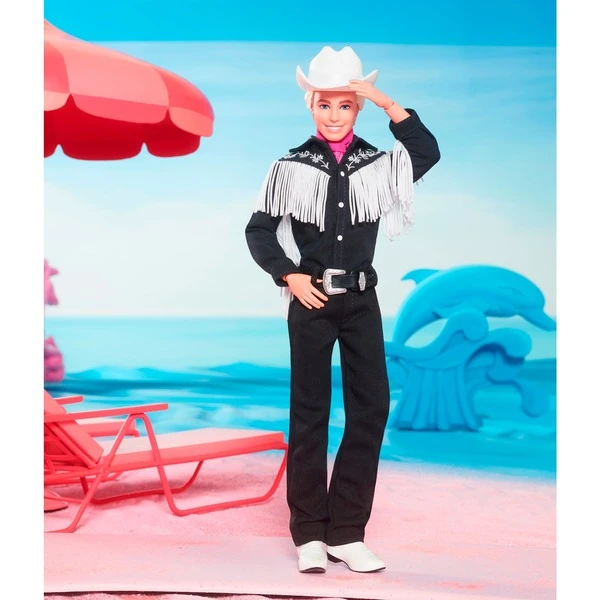 Mattel Barbie The Movie - Ken-Sammelpuppe Mit Schwarzem Cowboy-Outfit – Bild 3