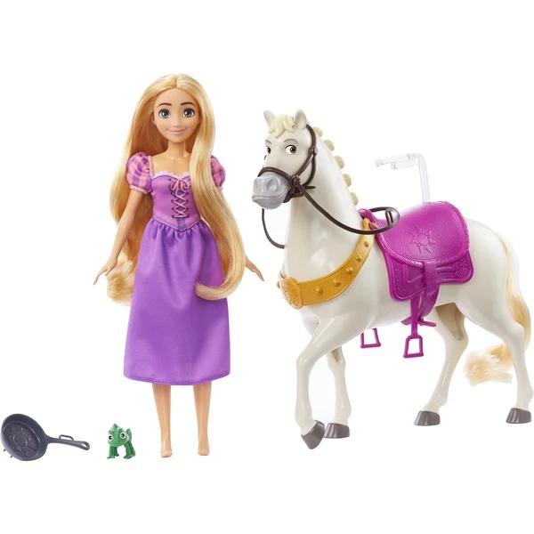 Mattel Disney Prinzessin Rapunzel & Maximus, Spielfigur 3 Mattel Disney Prinzessin Rapunzel & Maximus, Spielfigur – Bild 3