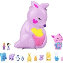 Mattel Polly Pocket Mama & Joey Kangaroo Tasche, Spielfigur -Angebote Puppen Welt Store Mattel Polly Pocket Mama Joey Kangaroo Tasche Spielfigur@@1889200 2
