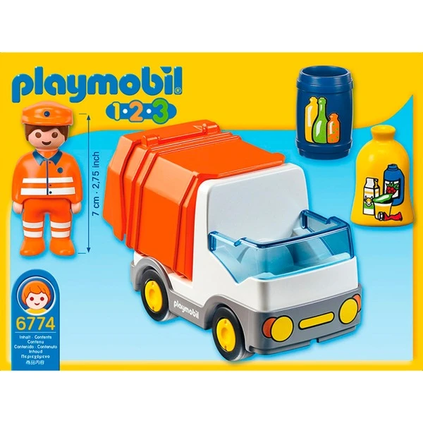 PLAYMOBIL 6774 1.2.3 Müllauto, Konstruktionsspielzeug 2 PLAYMOBIL 6774 1.2.3 Müllauto, Konstruktionsspielzeug – Bild 2