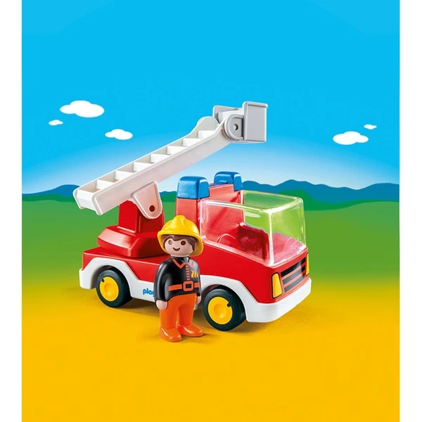 PLAYMOBIL 6967 1.2.3 Feuerwehrleiterfahrzeug, Konstruktionsspielzeug 2 PLAYMOBIL 6967 1.2.3 Feuerwehrleiterfahrzeug, Konstruktionsspielzeug – Bild 2