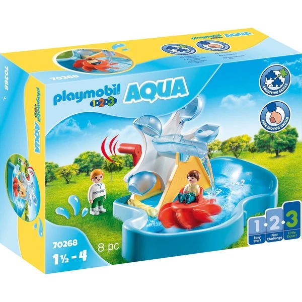 PLAYMOBIL 70268 1.2.3 AQUA Wasserrad Mit Karussell, Konstruktionsspielzeug 1 PLAYMOBIL 70268 1.2.3 AQUA Wasserrad Mit Karussell, Konstruktionsspielzeug