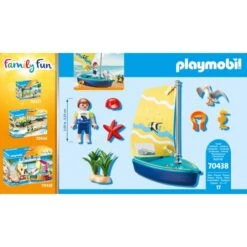 PLAYMOBIL 70438 Family Fun Segeljolle, Konstruktionsspielzeug -Angebote Puppen Welt Store PLAYMOBIL 70438 Family Fun Segeljolle Konstruktionsspielzeug@@1sspky1e 3