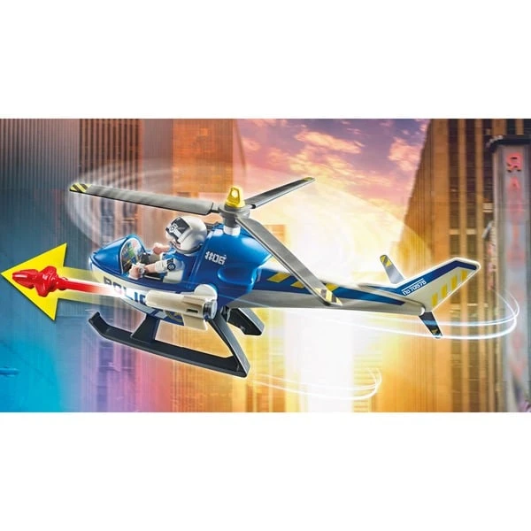 PLAYMOBIL 70575 City Action Polizei-Helikopter: Verfolgung Des Fluchtfahrzeugs, Konstruktionsspielzeug – Bild 3