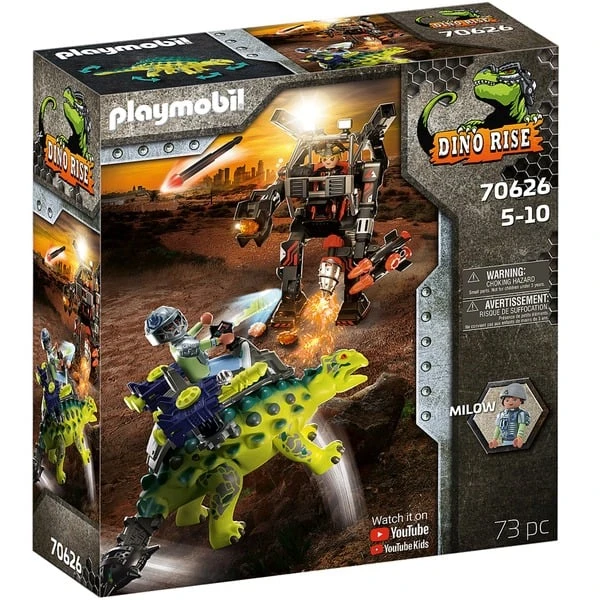 PLAYMOBIL 70626 Dino Rise Saichania: Abwehr Des Kampfläufers, Konstruktionsspielzeug – Bild 6