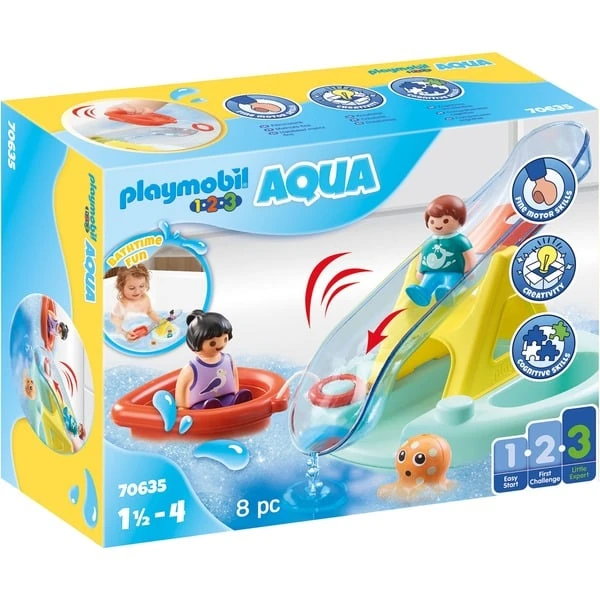PLAYMOBIL 70635 1.2.3 AQUA Badeinsel Mit Wasserrutsche, Konstruktionsspielzeug 1 PLAYMOBIL 70635 1.2.3 AQUA Badeinsel Mit Wasserrutsche, Konstruktionsspielzeug