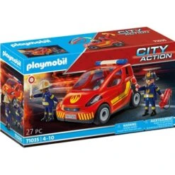 PLAYMOBIL 71035 City Action Feuerwehr Kleinwagen, Konstruktionsspielzeug