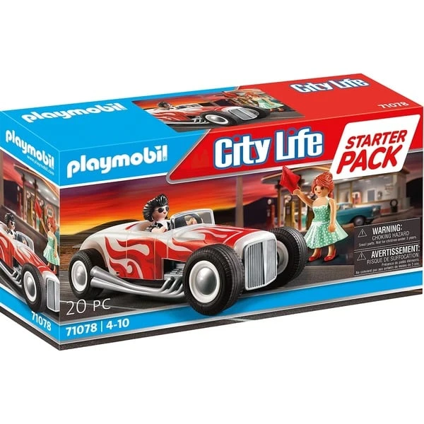 PLAYMOBIL 71078 City Life Starter Pack Hot Rod, Konstruktionsspielzeug 1 PLAYMOBIL 71078 City Life Starter Pack Hot Rod, Konstruktionsspielzeug