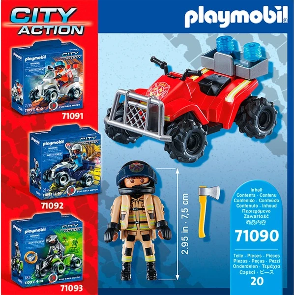 PLAYMOBIL 71090 City Action - Feuerwehr-Speed Quad, Konstruktionsspielzeug 5 PLAYMOBIL 71090 City Action - Feuerwehr-Speed Quad, Konstruktionsspielzeug – Bild 5