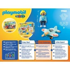 PLAYMOBIL 71159 1.2.3 Flugzeug, Konstruktionsspielzeug -Angebote Puppen Welt Store PLAYMOBIL 71159 1 2 3 Flugzeug Konstruktionsspielzeug@@1848028 4