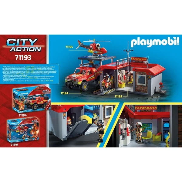 PLAYMOBIL 71193 City Action Mitnehm-Feuerwehrstation, Konstruktionsspielzeug 8 PLAYMOBIL 71193 City Action Mitnehm-Feuerwehrstation, Konstruktionsspielzeug – Bild 8