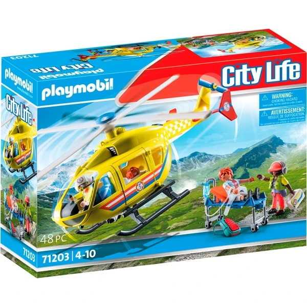 PLAYMOBIL 71203 City Life - Rettungshelikopter, Konstruktionsspielzeug 1 PLAYMOBIL 71203 City Life - Rettungshelikopter, Konstruktionsspielzeug
