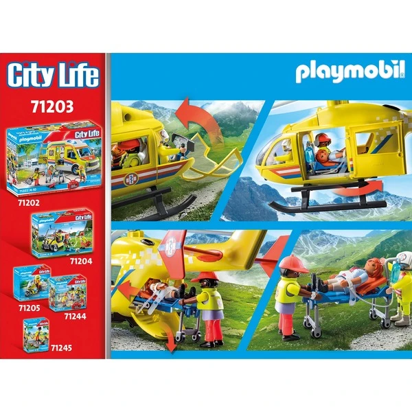 PLAYMOBIL 71203 City Life - Rettungshelikopter, Konstruktionsspielzeug 6 PLAYMOBIL 71203 City Life - Rettungshelikopter, Konstruktionsspielzeug – Bild 6