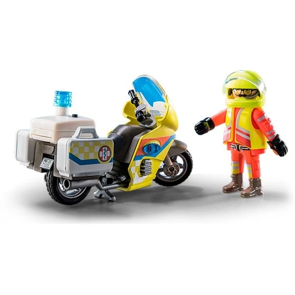 PLAYMOBIL 71205 Notarzt-Motorrad Mit Blinklicht, Konstruktionsspielzeug 2 PLAYMOBIL 71205 Notarzt-Motorrad Mit Blinklicht, Konstruktionsspielzeug – Bild 2