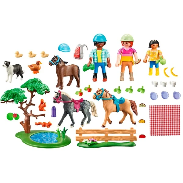 PLAYMOBIL 71239 Picknickausflug Mit Pferden, Konstruktionsspielzeug 2 PLAYMOBIL 71239 Picknickausflug Mit Pferden, Konstruktionsspielzeug – Bild 2