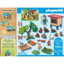PLAYMOBIL 71252 Kaninchenstall, Konstruktionsspielzeug -Angebote Puppen Welt Store PLAYMOBIL 71252 Kaninchenstall Konstruktionsspielzeug@@1888995 3