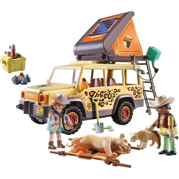 PLAYMOBIL 71293 Wiltopia Mit Dem Geländewagen Bei Den Löwen, Konstruktionsspielzeug – Bild 2