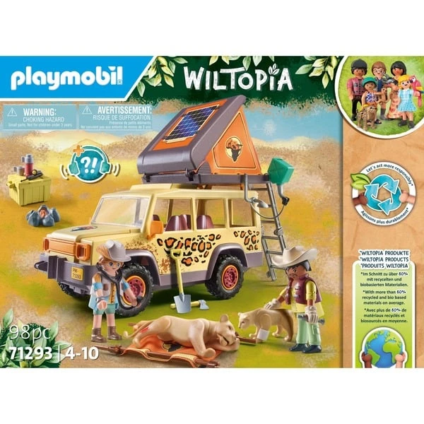 PLAYMOBIL 71293 Wiltopia Mit Dem Geländewagen Bei Den Löwen, Konstruktionsspielzeug – Bild 7