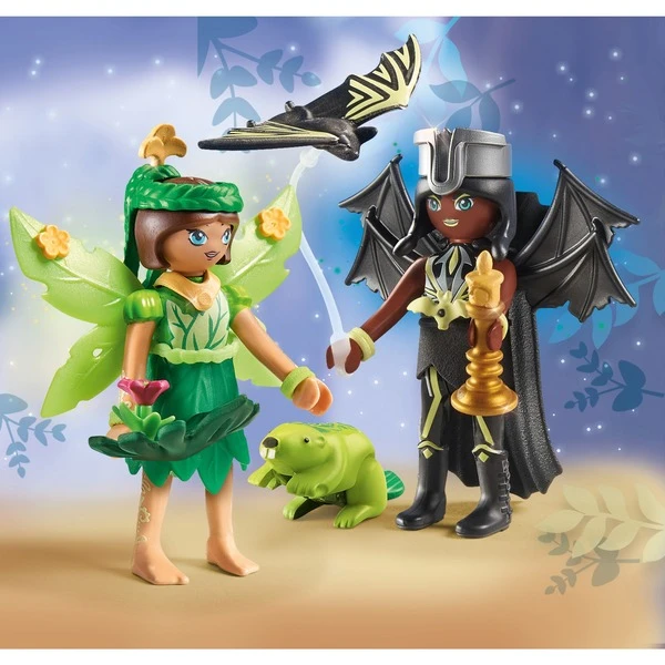 PLAYMOBIL 71350 Ayuma Forest Fairy & Bat Fairy Mit Seelentieren, Konstruktionsspielzeug – Bild 3