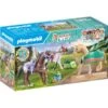 PLAYMOBIL 71356 Horses Of Waterfall 3 Pferde: Morgan, Quarter Horse & Shagya Araber, Konstruktionsspielzeug