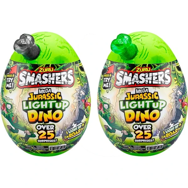 ZURU Smashers - Jurassic Light Up Dino Ei Serie 1, Spielfigur 1 ZURU Smashers - Jurassic Light Up Dino Ei Serie 1, Spielfigur